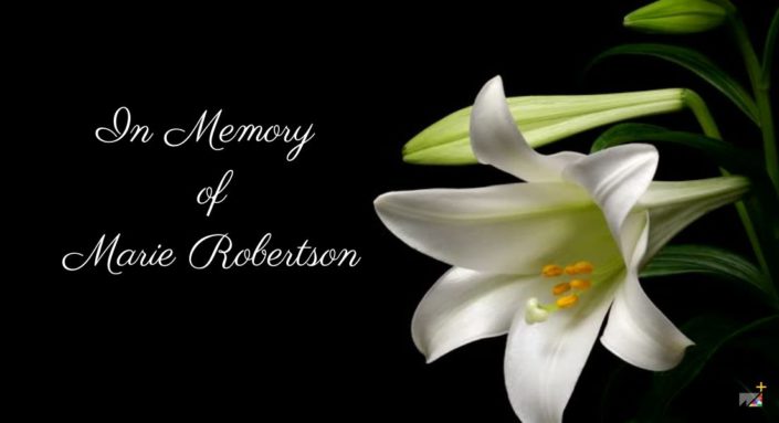 In Memory of Marie Robertson