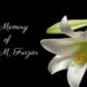 In Memory of Lillie M. Frazier