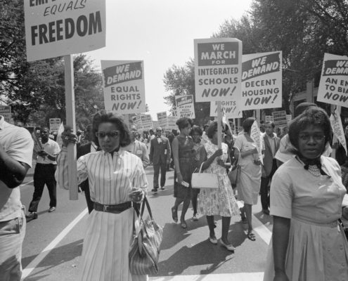 African American's Marching to vote